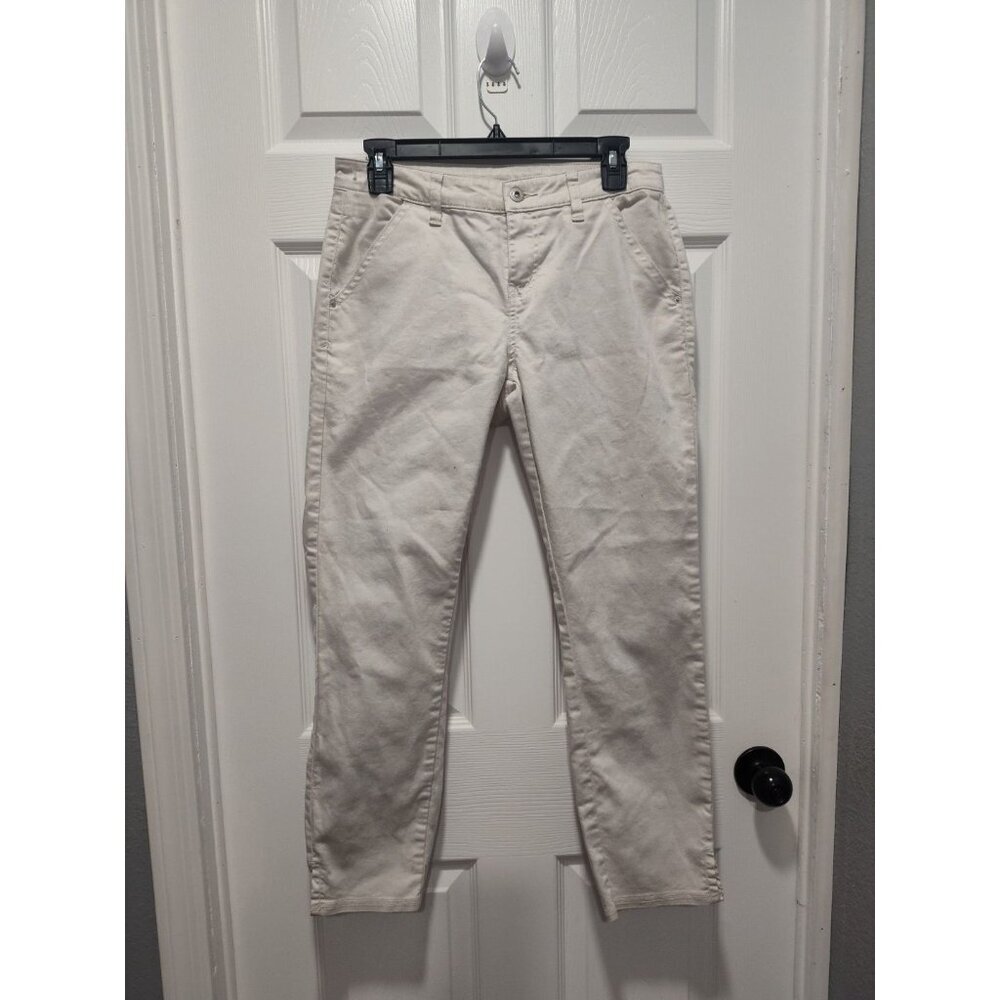 Prana Kayla Standard Fit 5‎ Pocket Jean Chalk White Size 2 Regular style 1968391